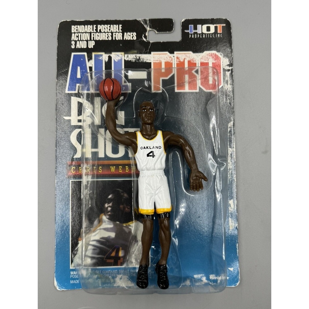 NBA All Pro Basketball Big Shot Figure Chris Webber Oakland Rare #1 Draft Pick